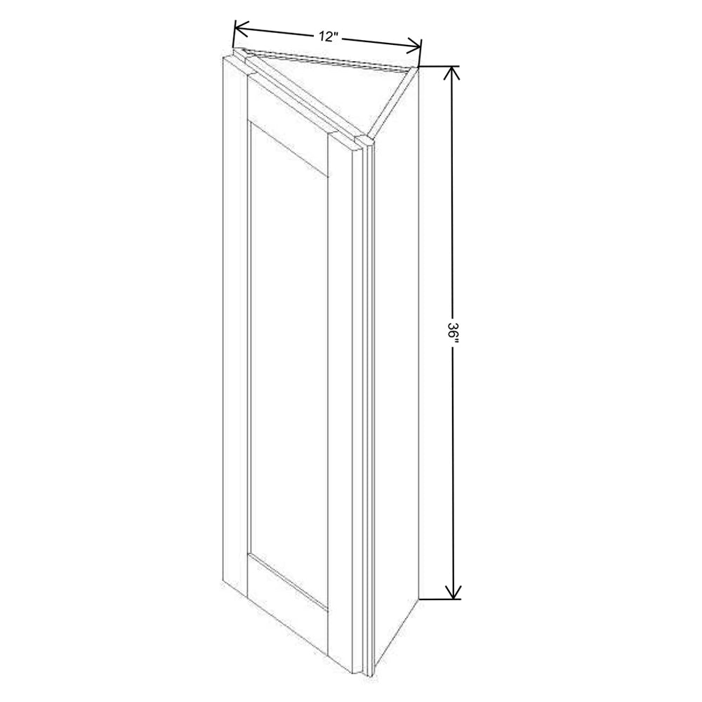FABUWOOD ALLURE Fusion Kona 12"W X 36"H WALL END
